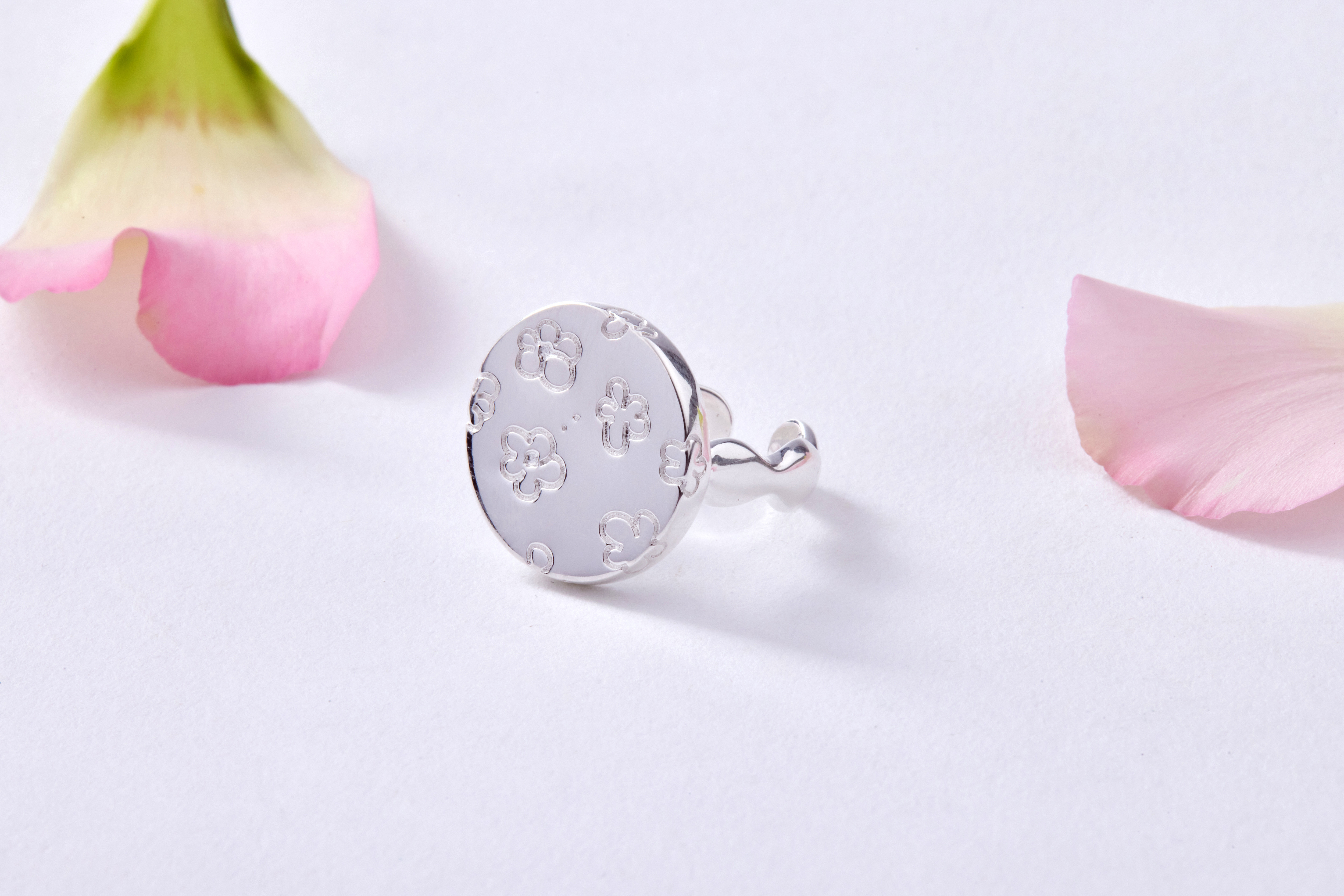 R1017 | 純銀花盤戒指