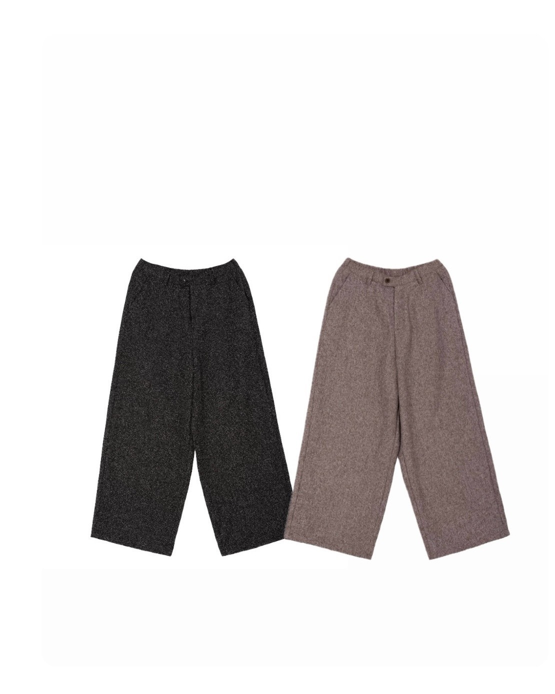 RHOM 簡約 慵懶感 鬆弛 垂感 闊腿 #西裝褲