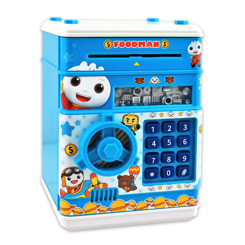 《 風車出版 》 FOOD超人數字小銀行(藍色)