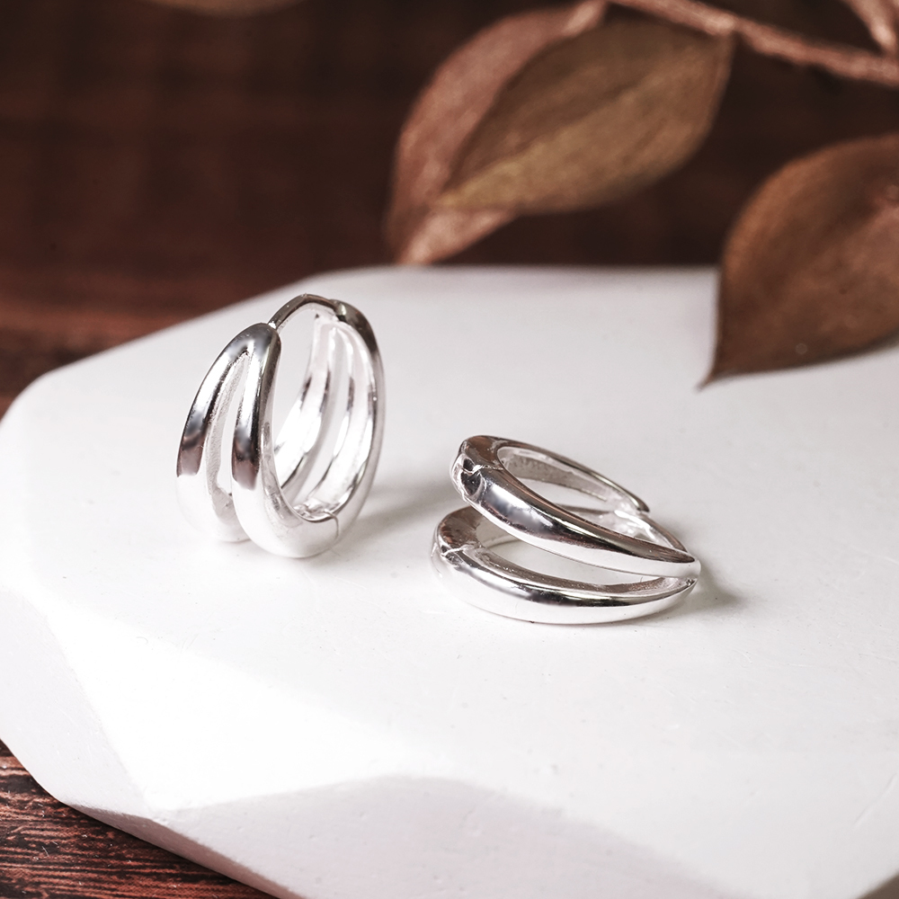 純銀 相知相惜 易扣耳環 925純銀耳環 女生耳環