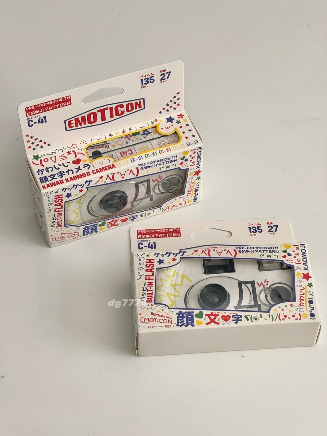 #現貨 香港限定 emoji顏文字相機 一次性特效拍立得 27張 底片相機
