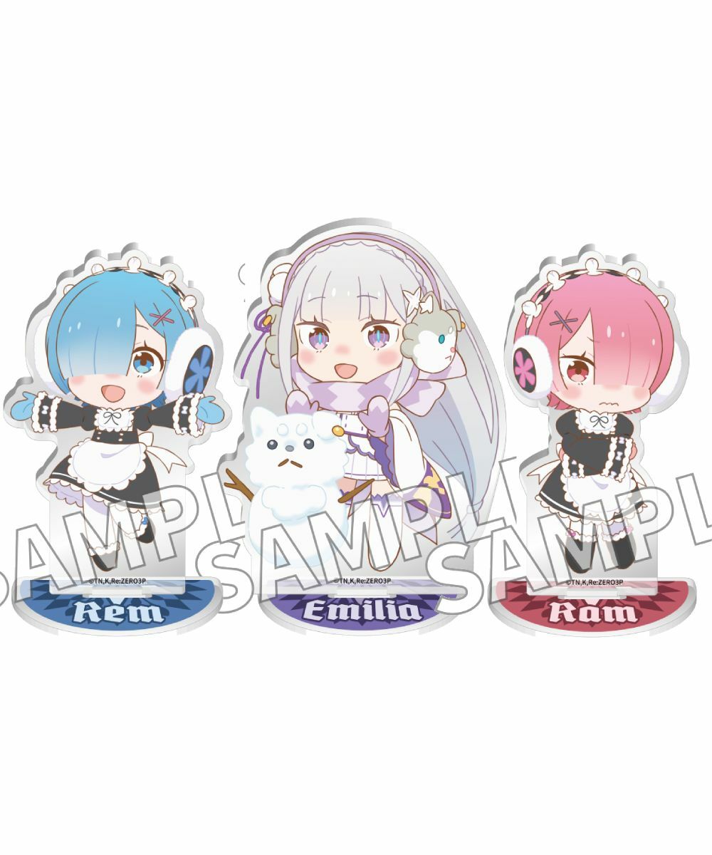 預購-「Re:從零開始的異世界生活」 Q版壓克力人形立牌 Winter ver. 系列 【日本進口精品】