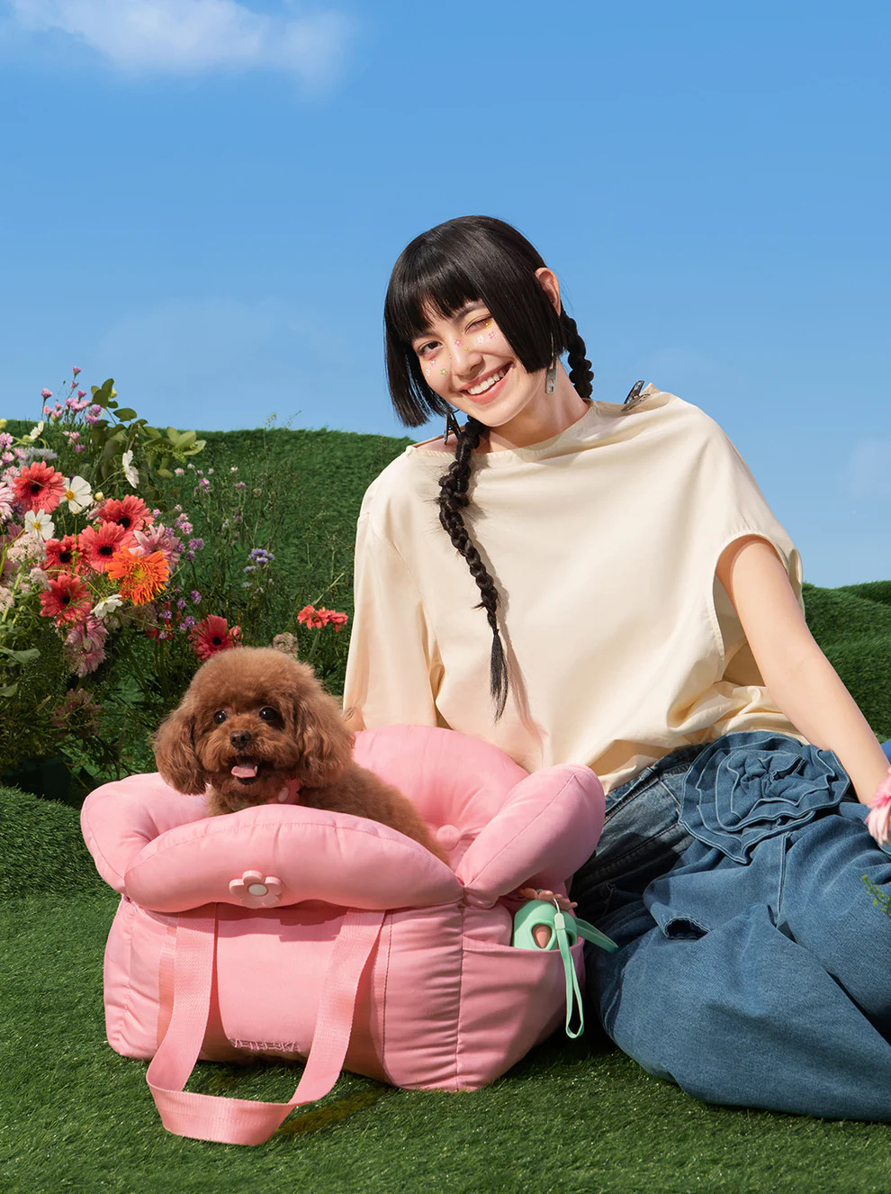 Vetreska 花花寵物外出袋 (可車用)