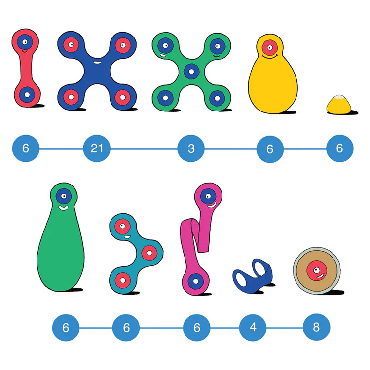 創樂多磁力片-創意輪子組72片