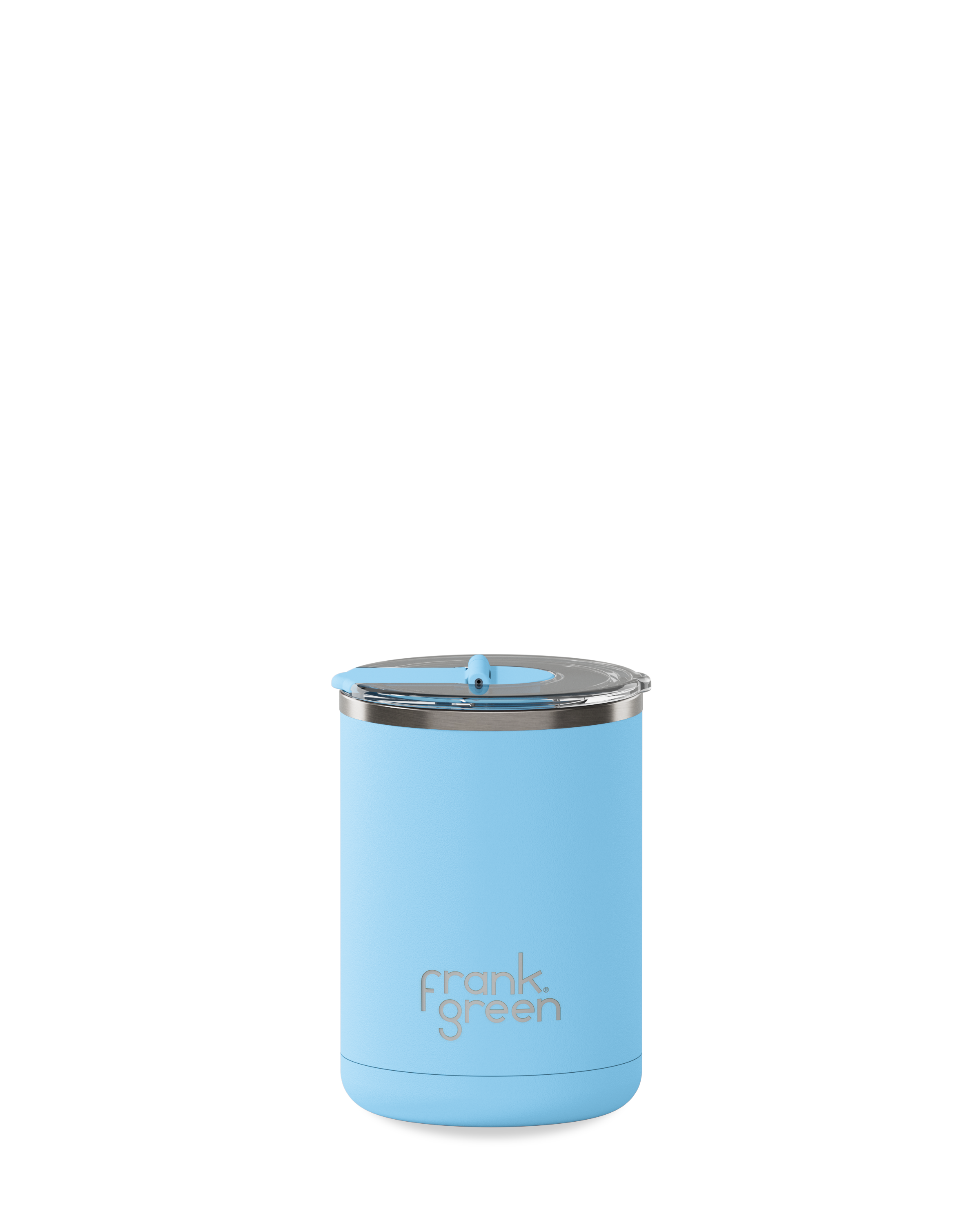Ceramic Coffee Cup with Hinged Lid - Sky Blue - 12oz / 355ml | FRANK GREEN