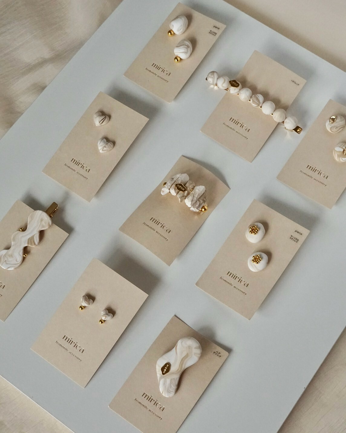 [mirica] 隨性方形耳夾 | NO.34