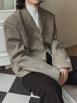 絨面短身西裝褸 D.B.Y.M-025JK