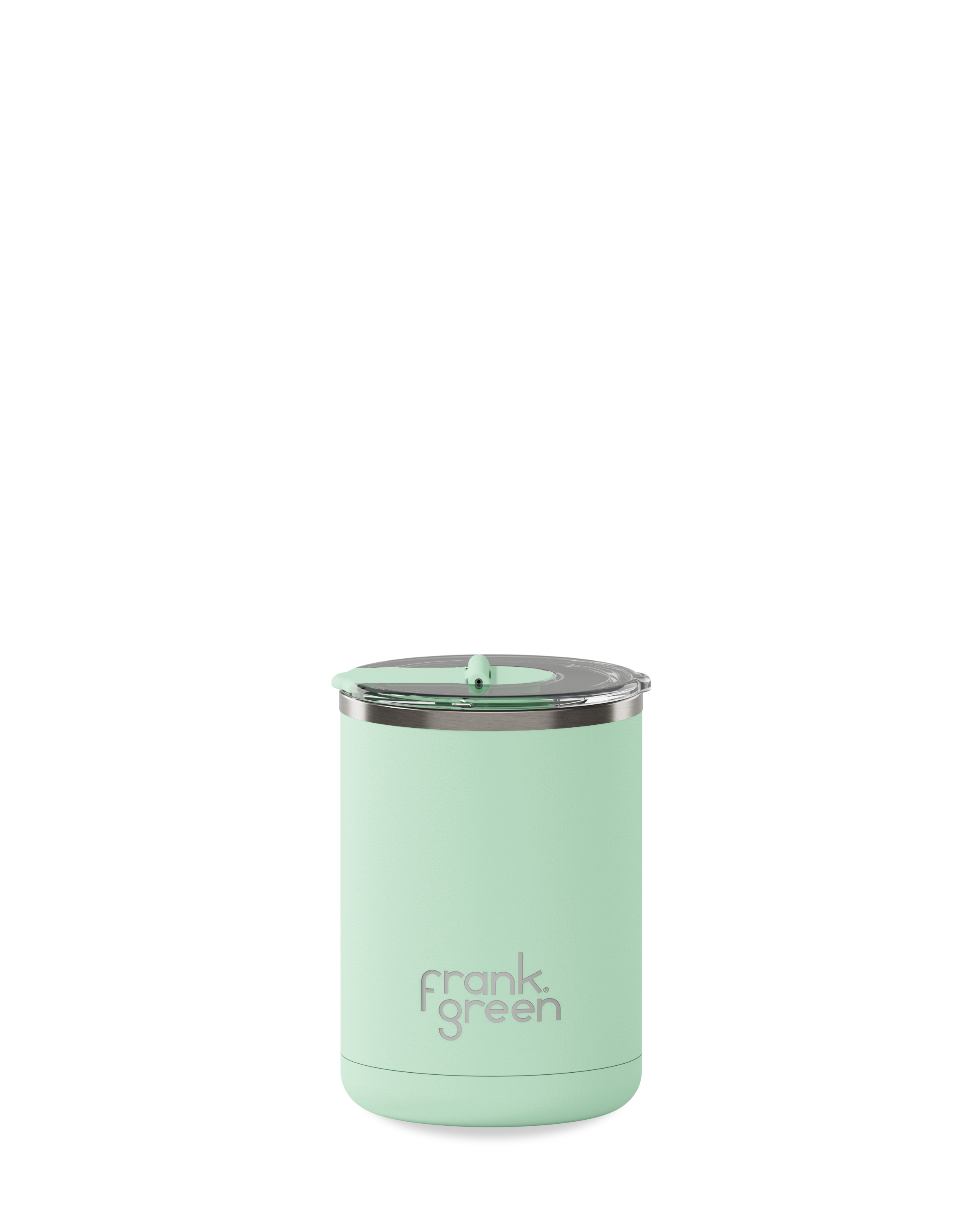 Ceramic Coffee Cup with Hinged Lid - Mint Gelato - 12oz / 355ml | FRANK GREEN