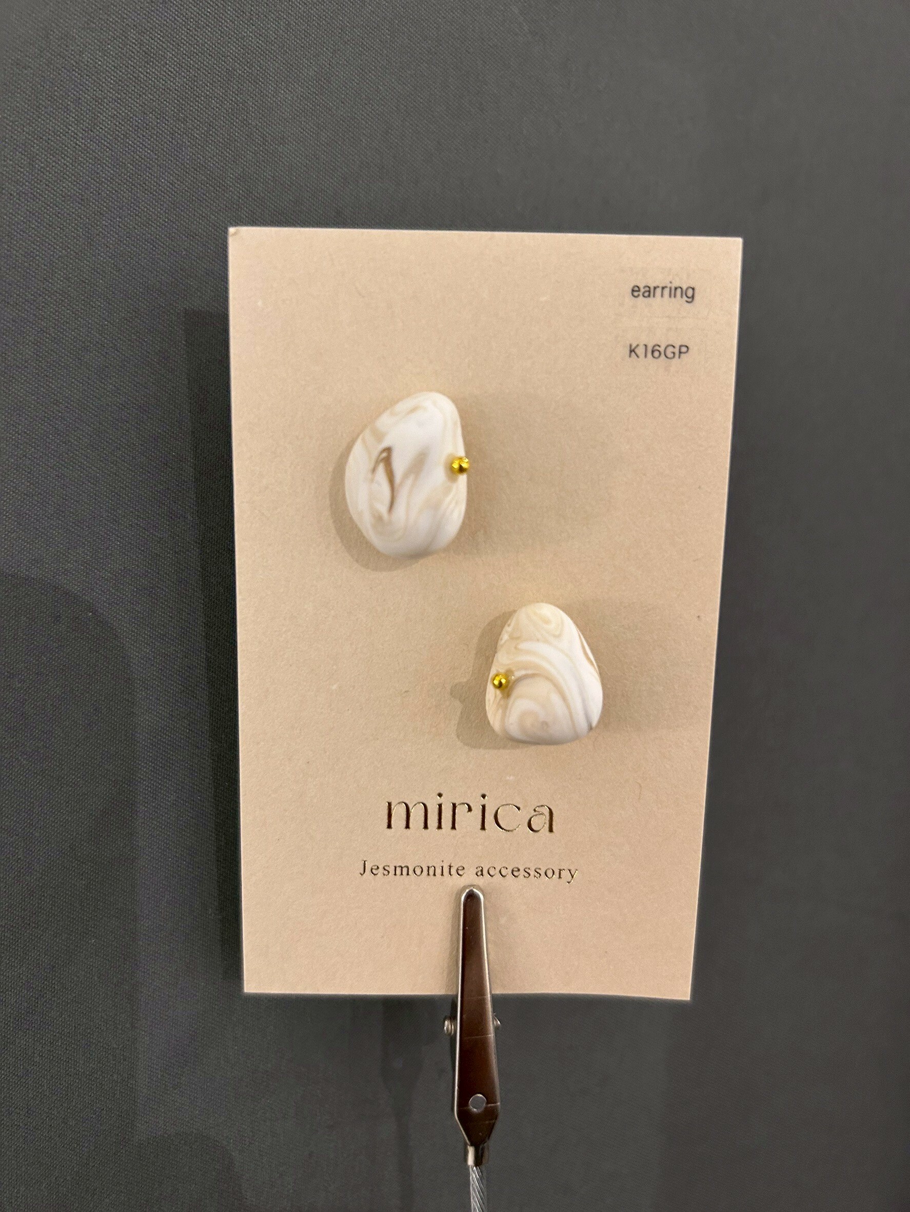 [mirica] 礫石耳夾 | NO.36