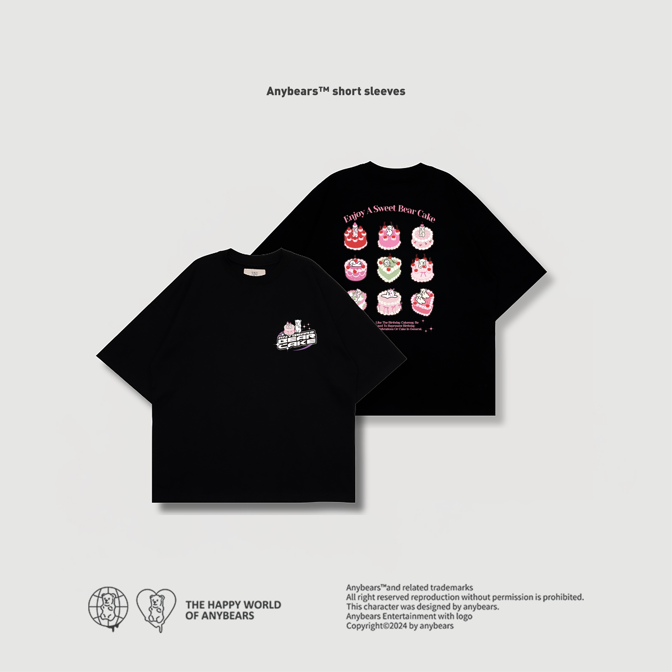 ANYBEARS® Cake BEAR 蛋糕熊 短Tee