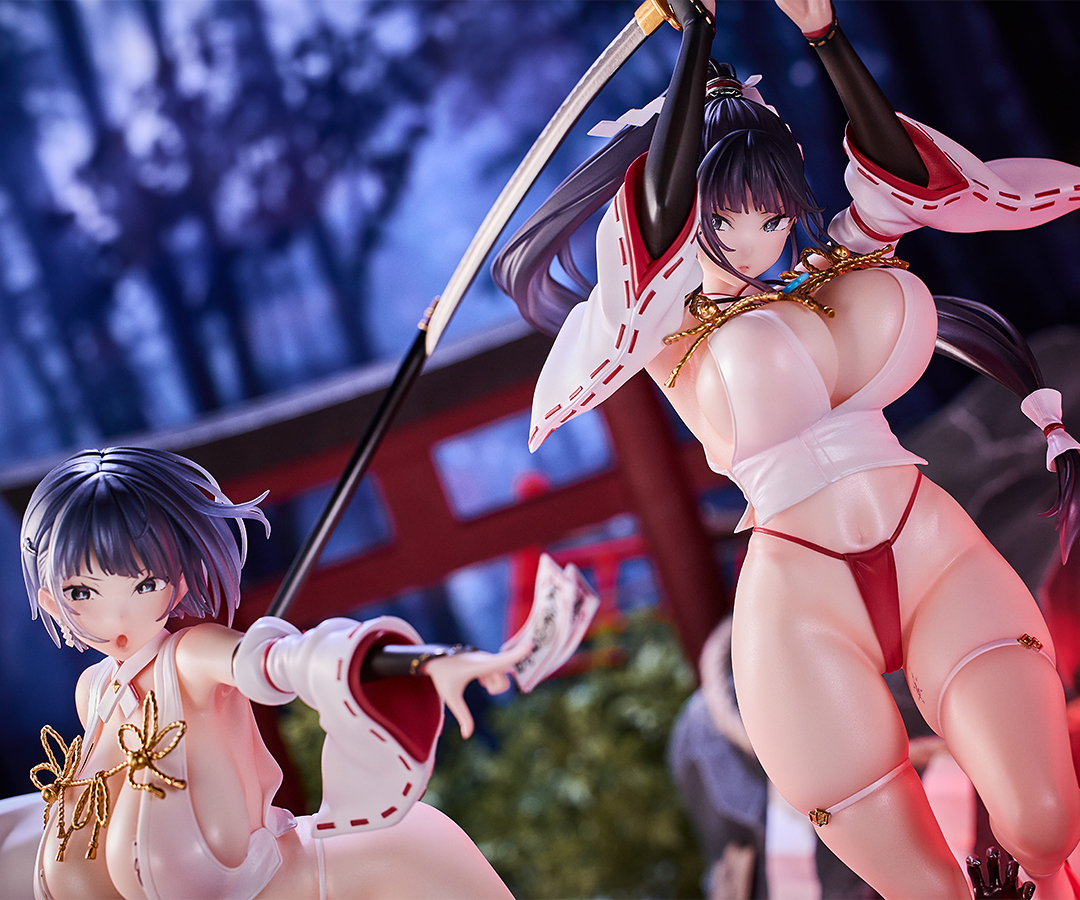 jun  NATIVE HOTVENUS   The Battle Shrine Maidens of Humiliating Servility Sakuya Todo & Iori Todo Set  1/6 Complete Figure Pre-order
