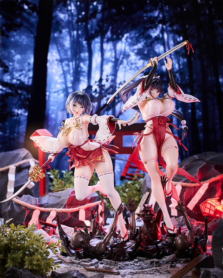 jun  NATIVE HOTVENUS   The Battle Shrine Maidens of Humiliating Servility Sakuya Todo & Iori Todo Set  1/6 Complete Figure Pre-order