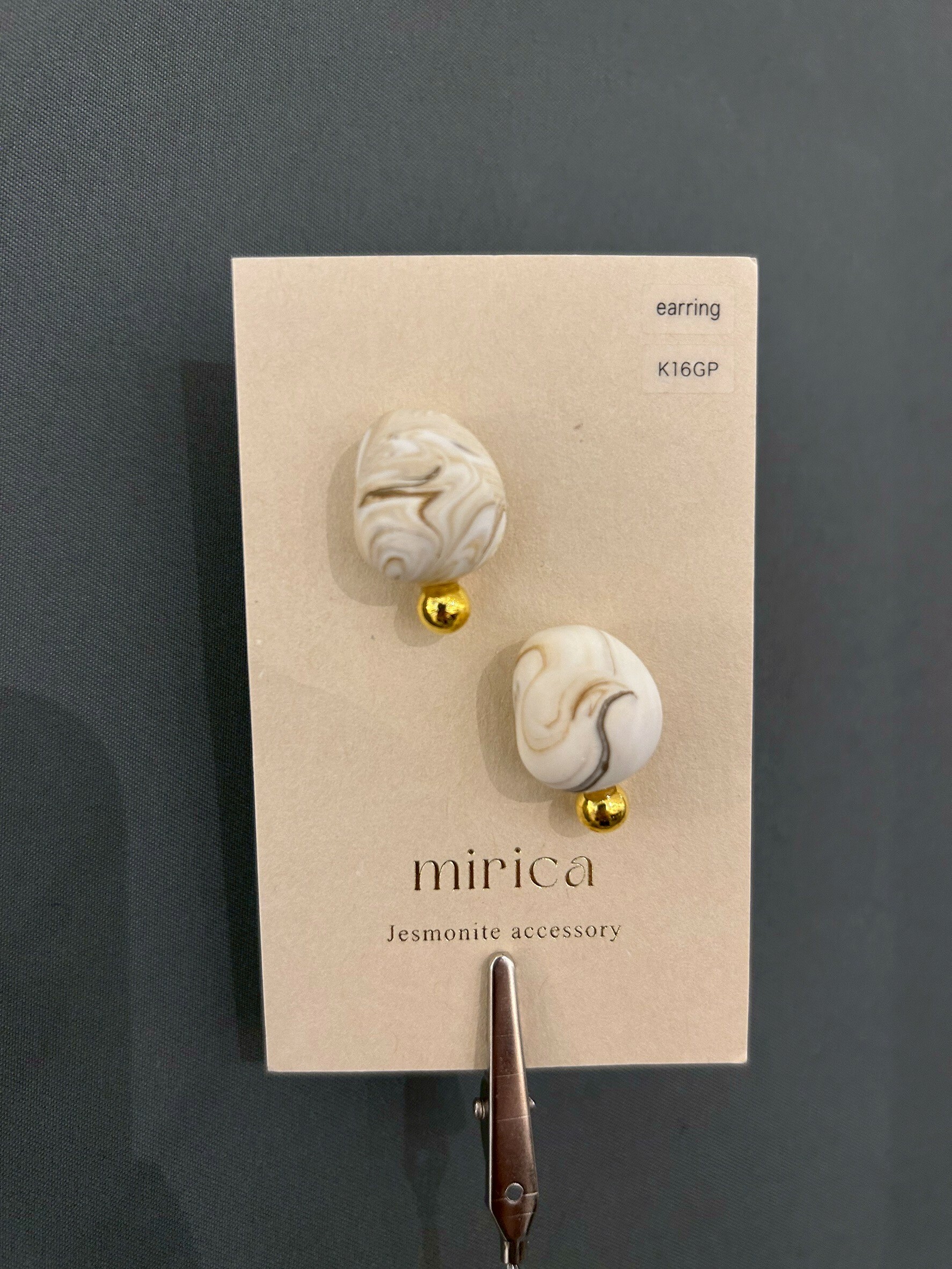 [mirica] 礫石耳夾 | NO.43