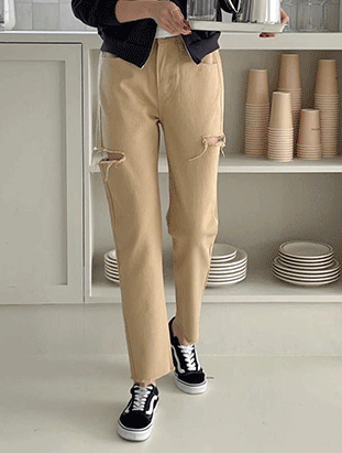 春夏新款/大腿割破男友褲 MANIFEST正韓🇰🇷