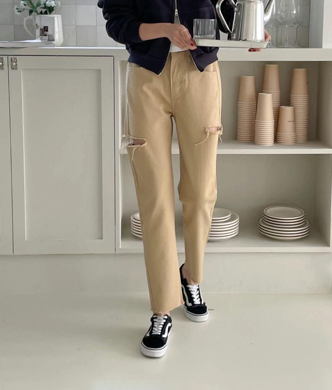 春夏新款/大腿割破男友褲 MANIFEST正韓🇰🇷