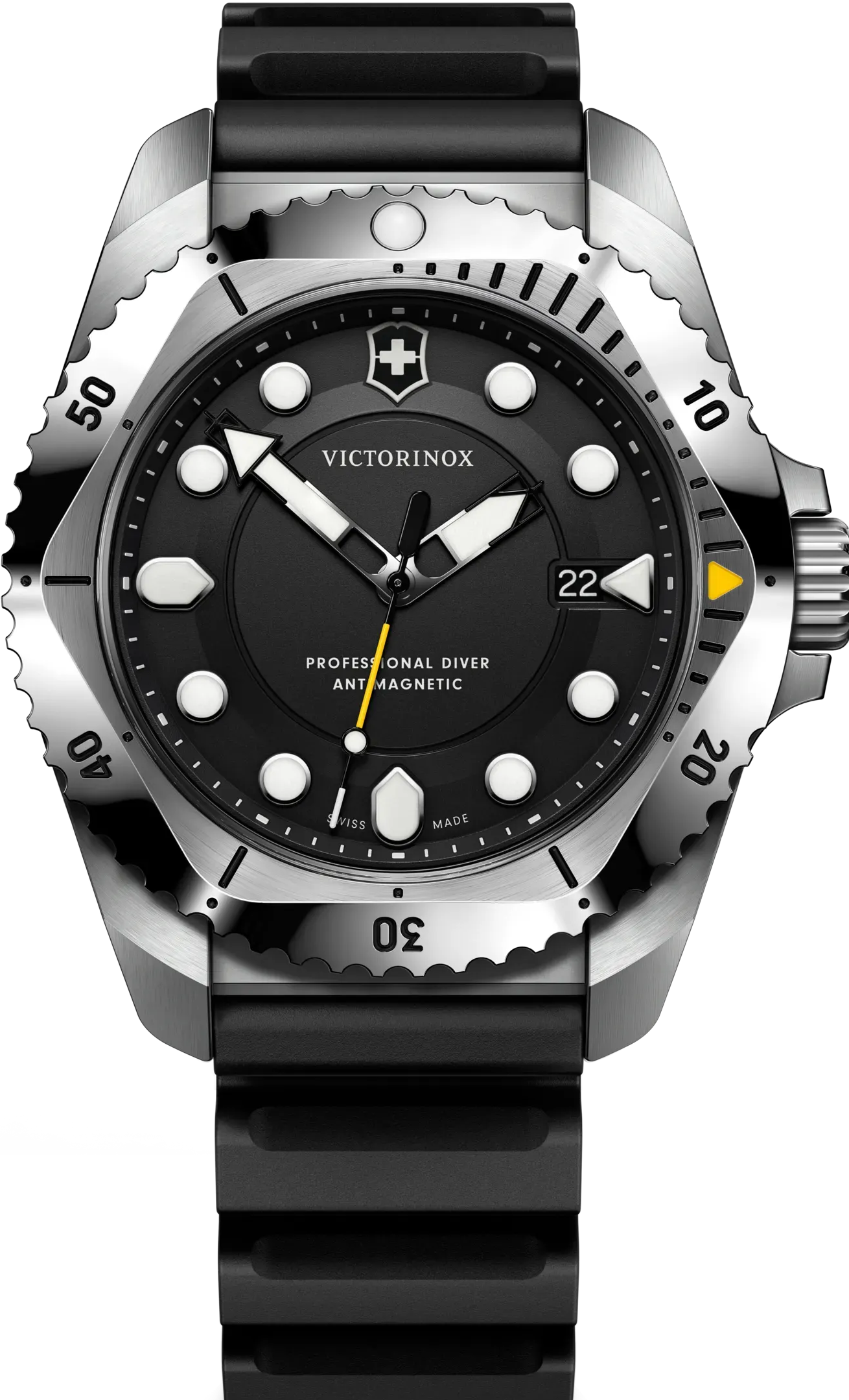 萬年鐘錶 - VICTORINOX SWISS ARMY 瑞士維氏 瑞士製造石英300米潛水錶 241990  錶徑:43MM