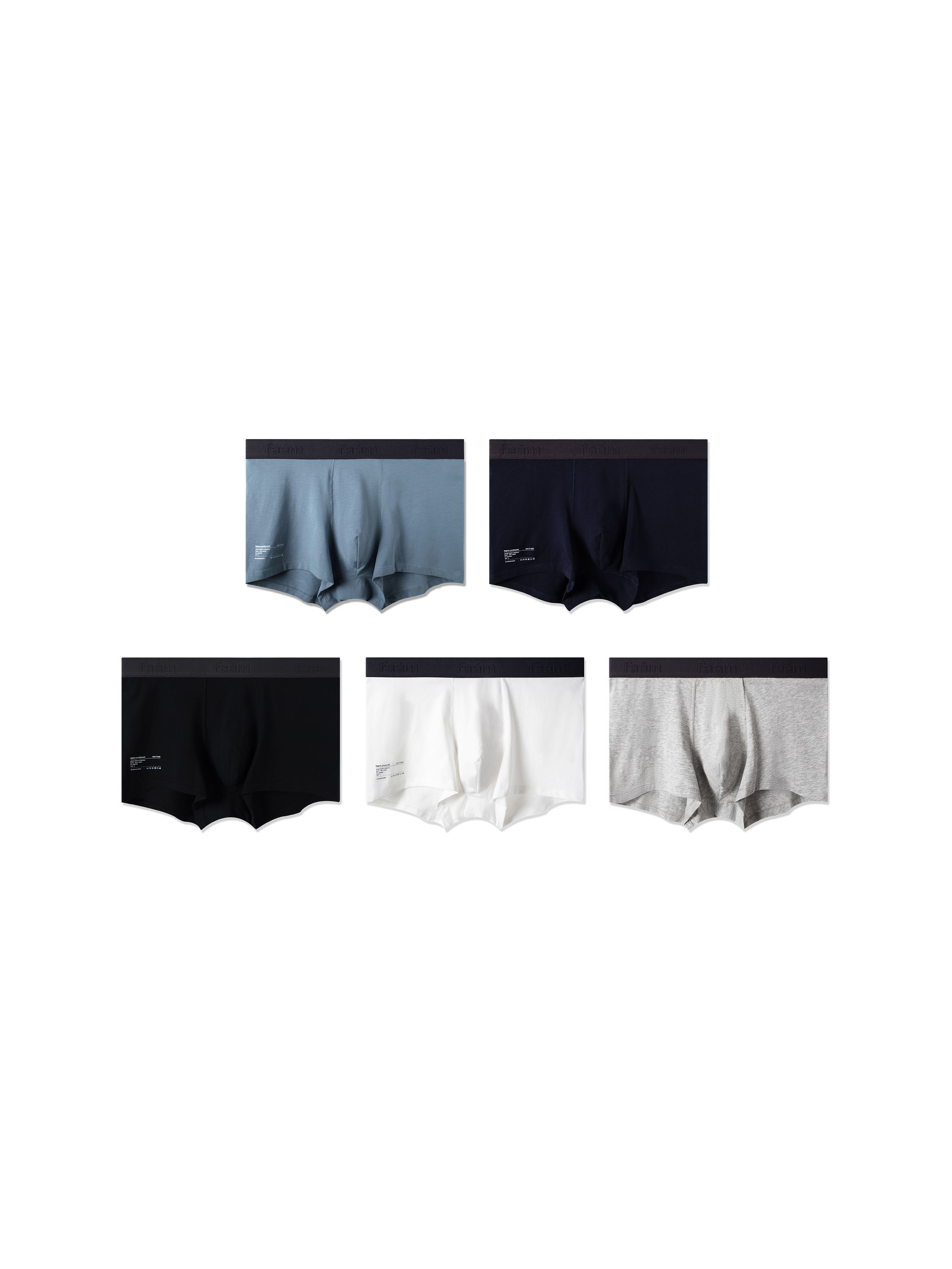 Faam 素面棉質平口內褲