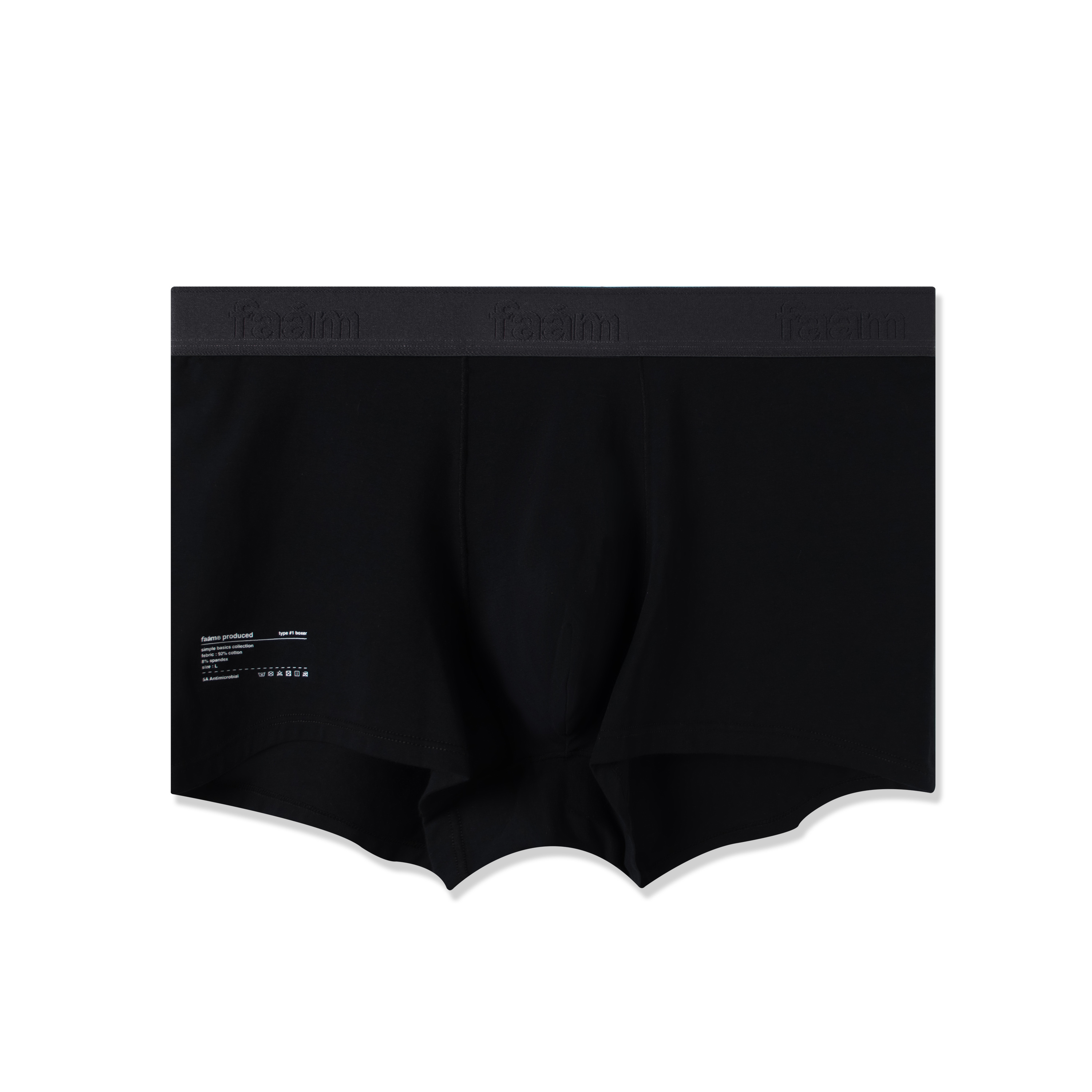 Faam 素面棉質平口內褲