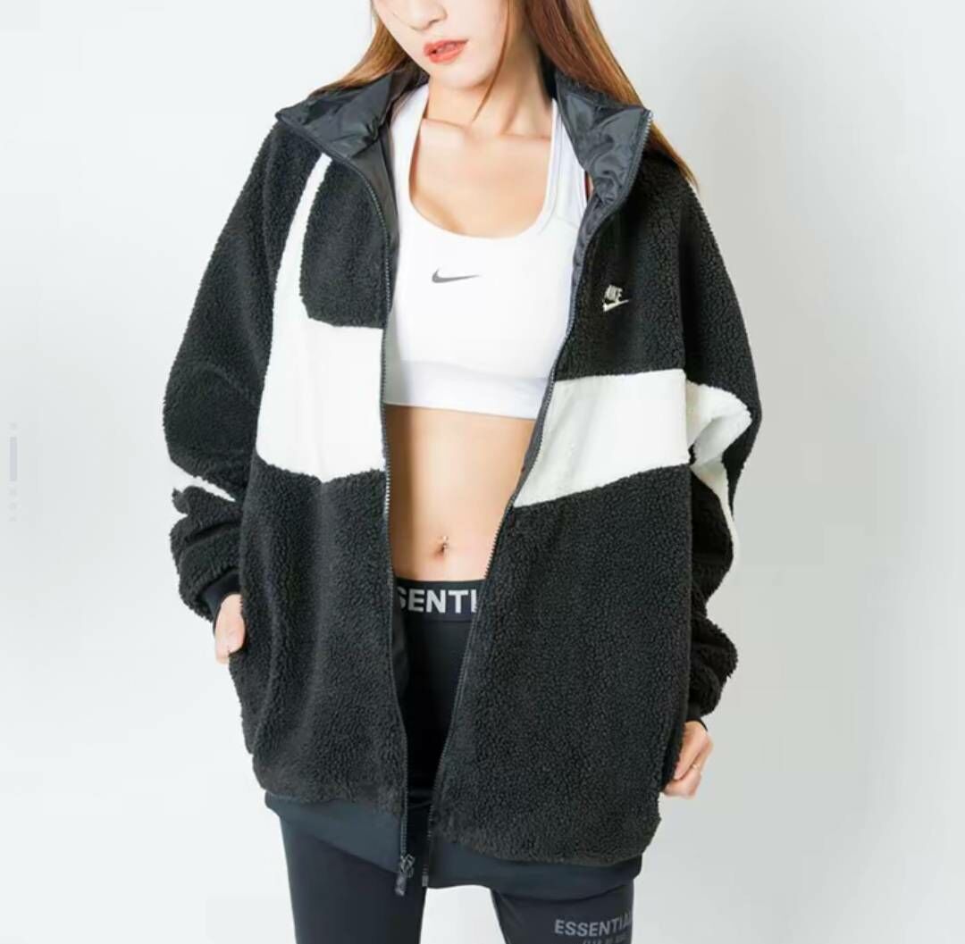 【現貨】Nike 雙面穿羊羔毛外套 黑 (BQ6546-011)