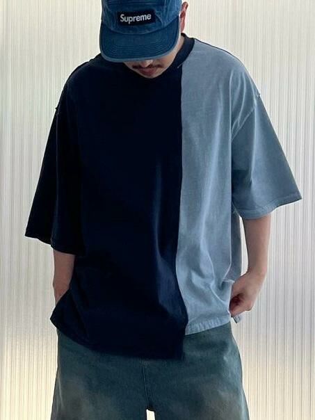 OverSize拼色短袖Tee Votus-090T