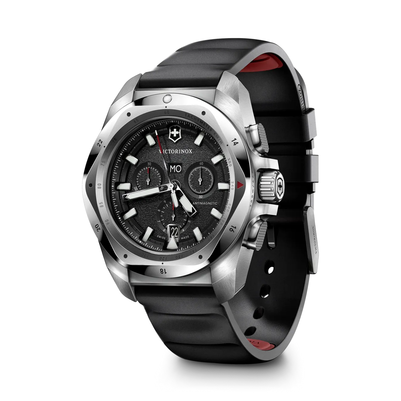 萬年鐘錶 - VICTORINOX SWISS ARMY 瑞士維氏 瑞士製造石英三眼計時200米潛水錶 241983  錶徑:43MM