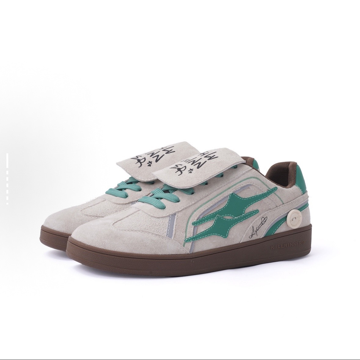 killwinner 米灰綠 德訓鞋 麂皮 kwdx23090235 張員瑛同款