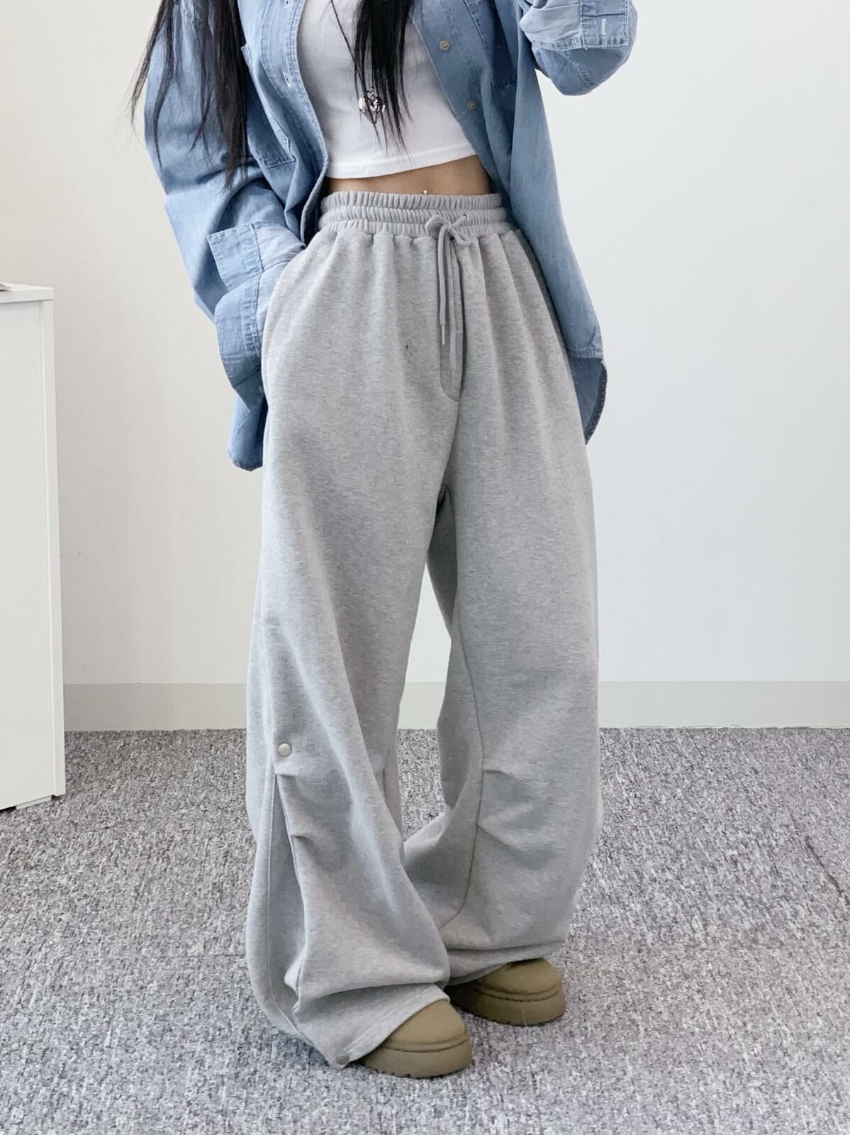 淨色鬆身運動褲 GAME-061P