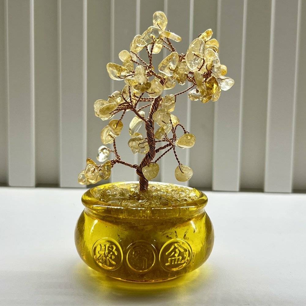 [S] GEMZ & CO BFG MINI JU BAO PEN POT CITRINE TREE, X9 (X9)