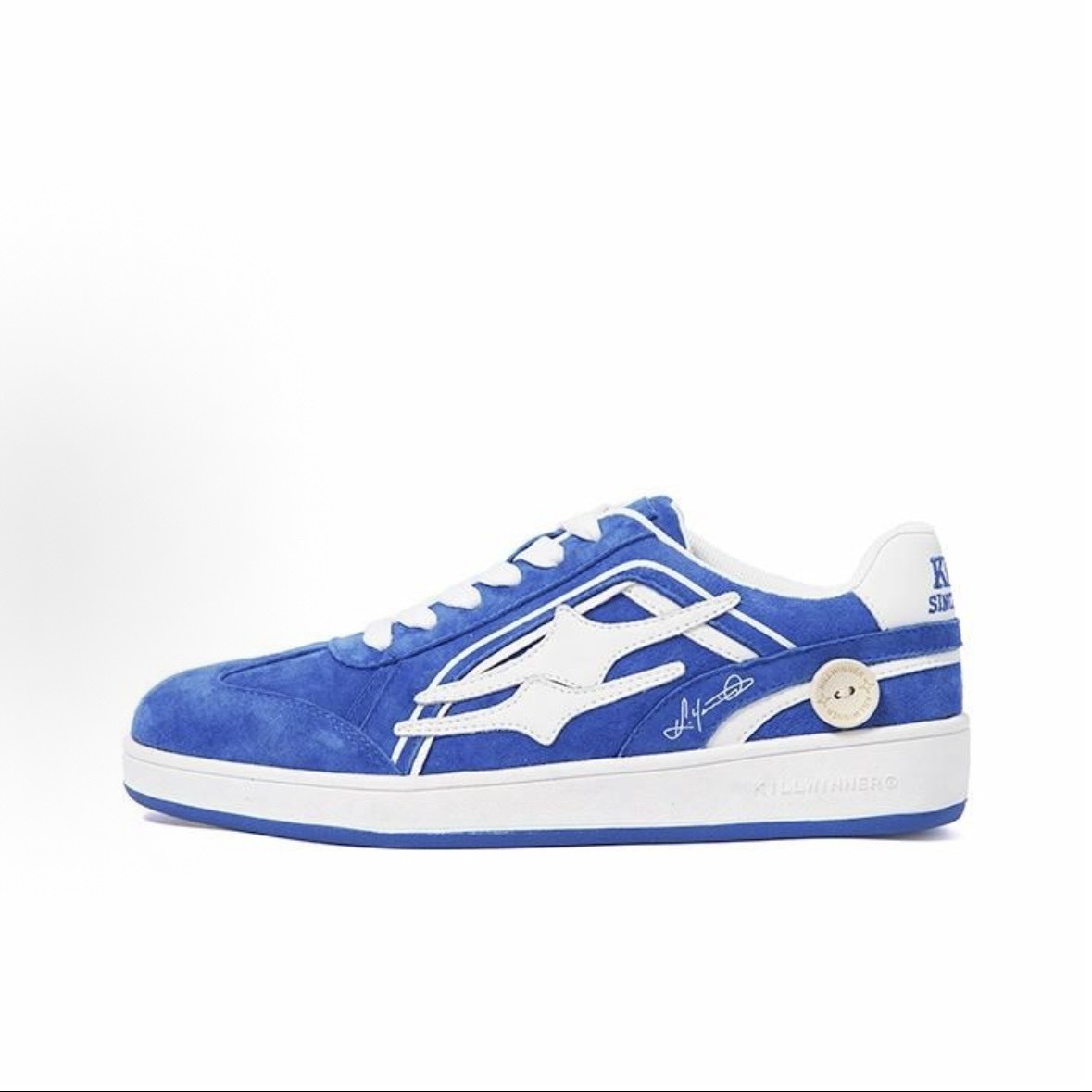 killwinner  藍白 德訓鞋 麂皮 kwdx250204 張員瑛同款