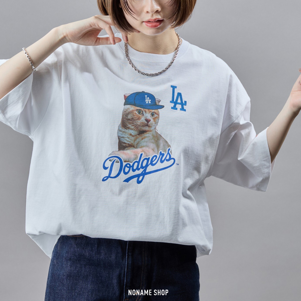 MLB 美國 職棒 大聯盟 貓咪 印花 塗鴉 短袖 洋基隊/道奇隊/教士隊 (男款)