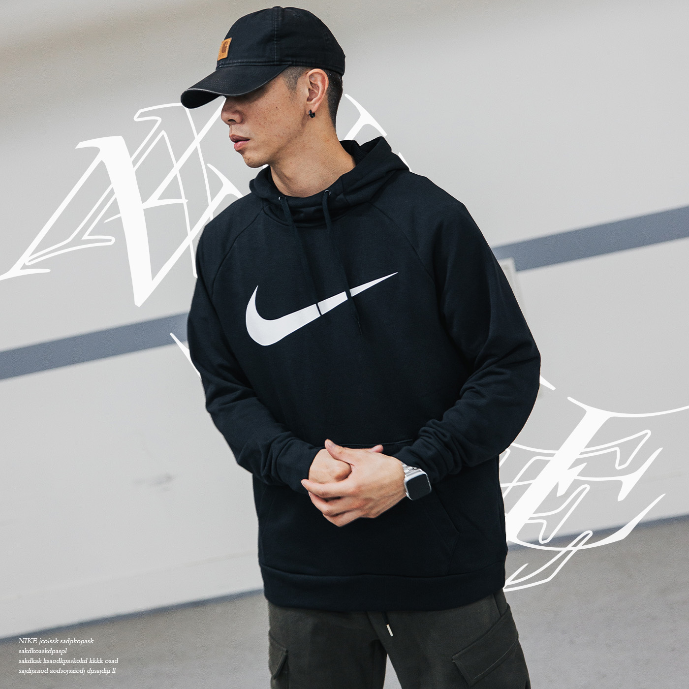 NIKE 男長袖連帽T恤-DRI-FIT 圈毛慢跑運動上衣帽T【CZ2426-010】