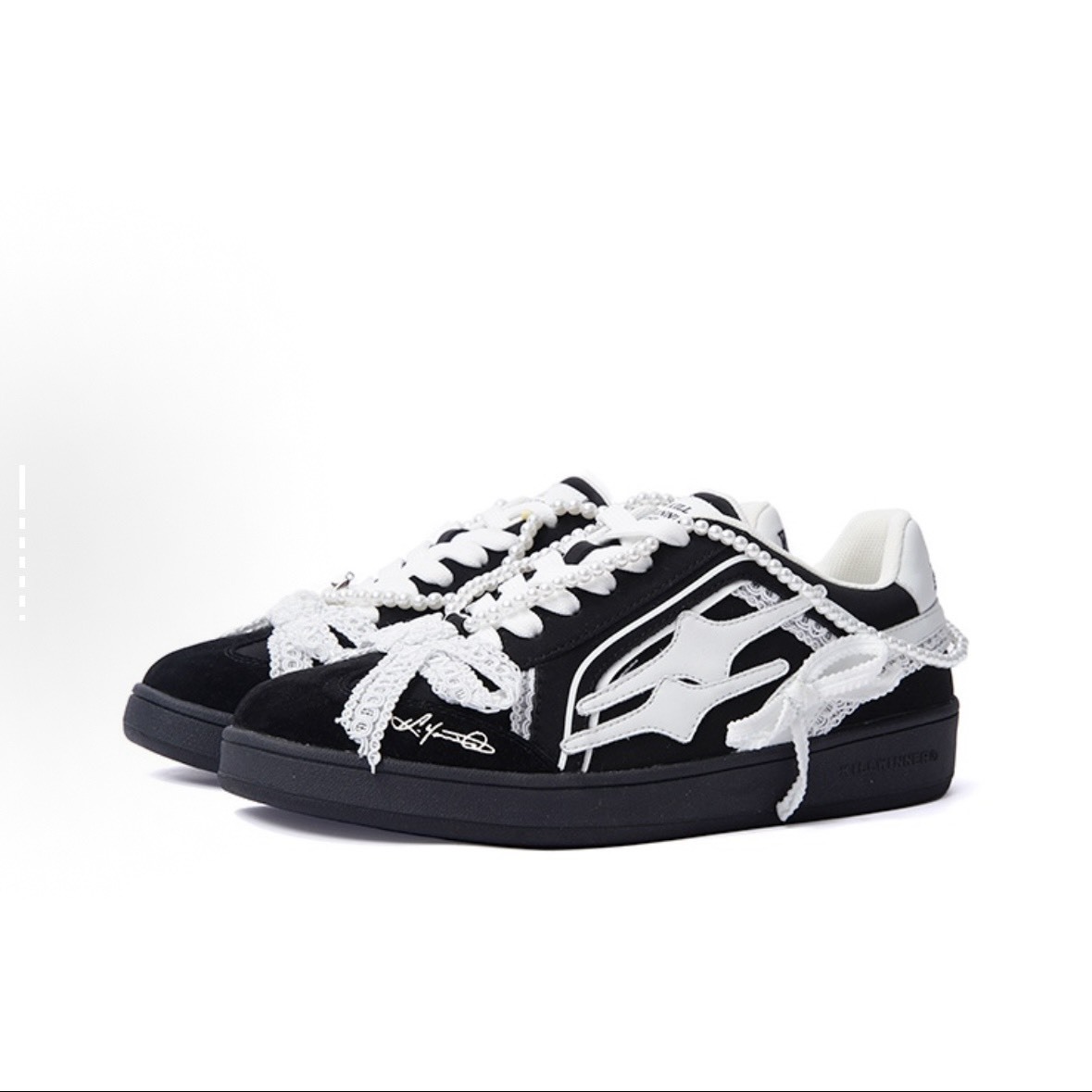 killwinner 黑白珍珠 德訓鞋 麂皮 kwdx240802 張員瑛同款