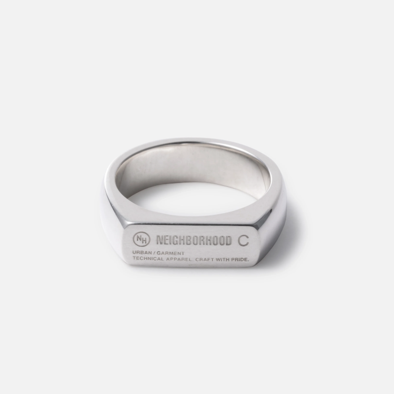 2025SS NEIGHBORHOOD SILVER SIGNET RING 925 純銀 銀飾 戒指 現貨 251IVNH-AC01