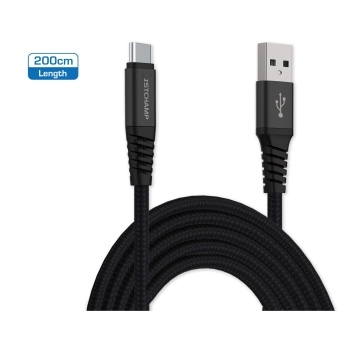First Champion USB-A to Type C 200CM-黑色