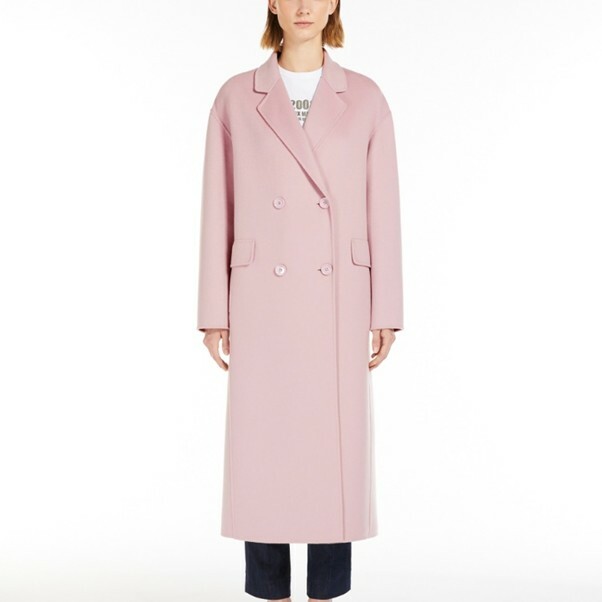 1EU0403-021 MAXMARA Cappotto Favola Long Wool Coat Pink #2519011061600_004 (EU)