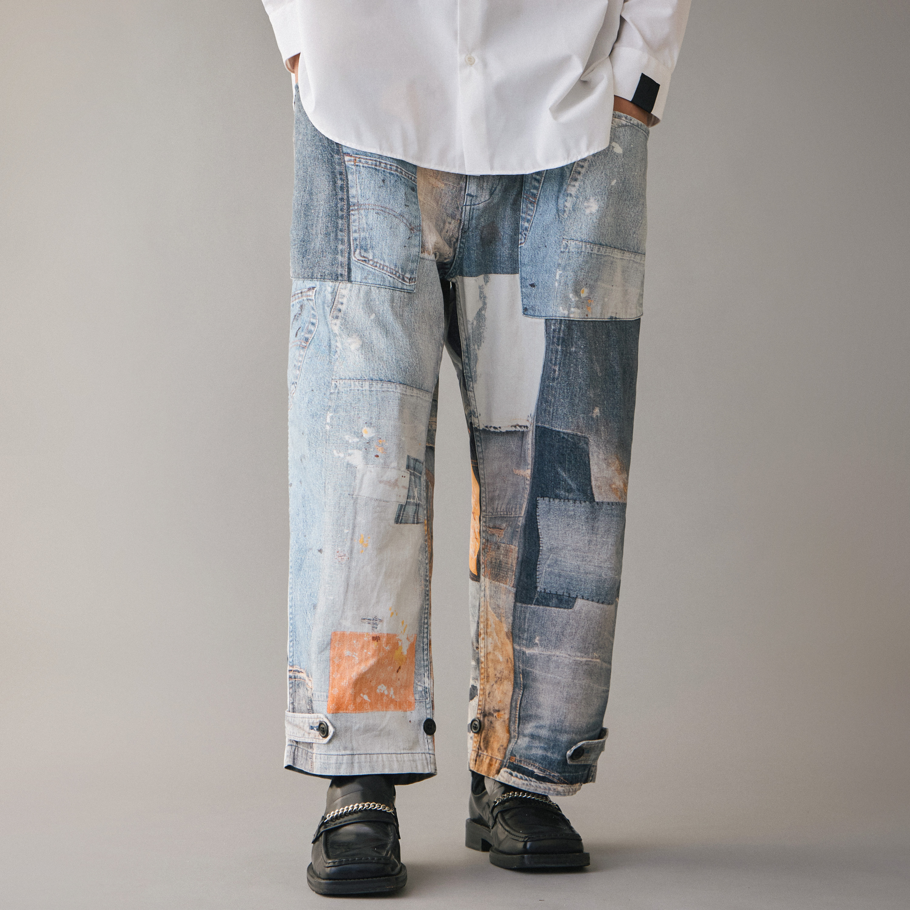 ANACHRONORM “MILITARY WIDE EASY PANTS ” ANACHRONORM AN274 MILITARY EASY PANTS OLIVE | M