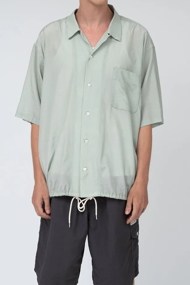 NANAMICA OPEN COLLAR S/S SHIRT (3COL)