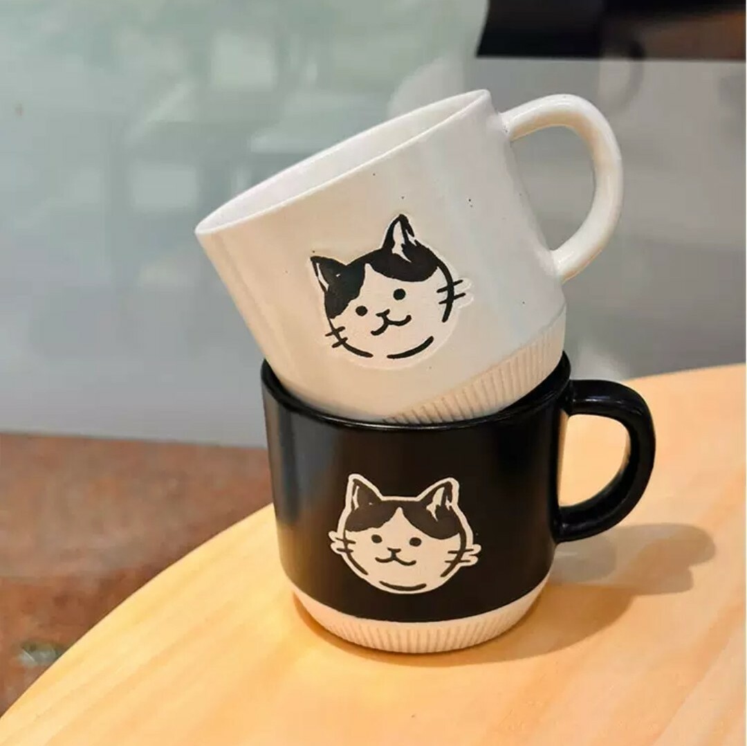 日式和風貓咪咖啡杯