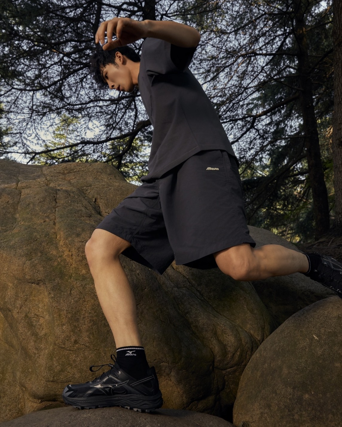 Mizuno Racer Trail SE 全黑 黑灰 機能 戶外 溯溪 黑 涼鞋 D1GH241903