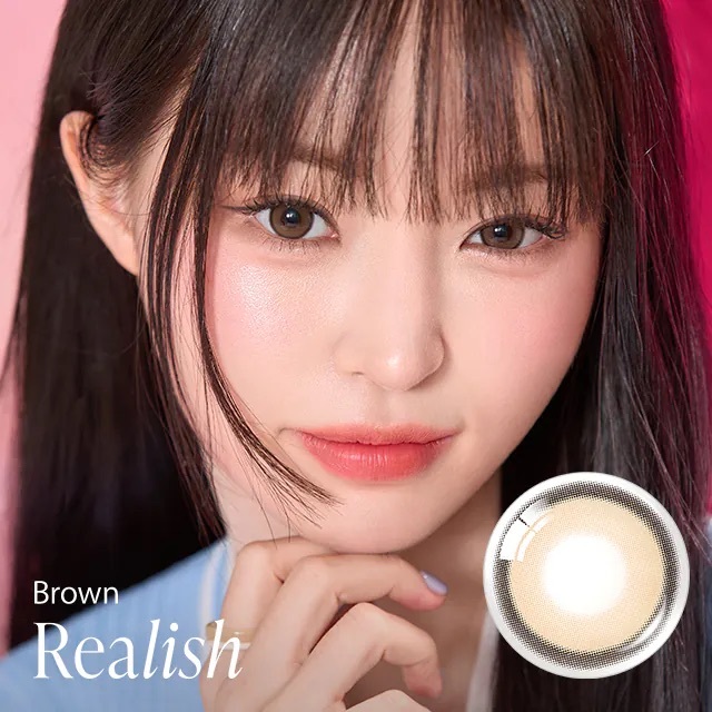 [日拋]OLENS Realish 1 Day Brown｜彩妝隱形眼鏡｜每盒10片