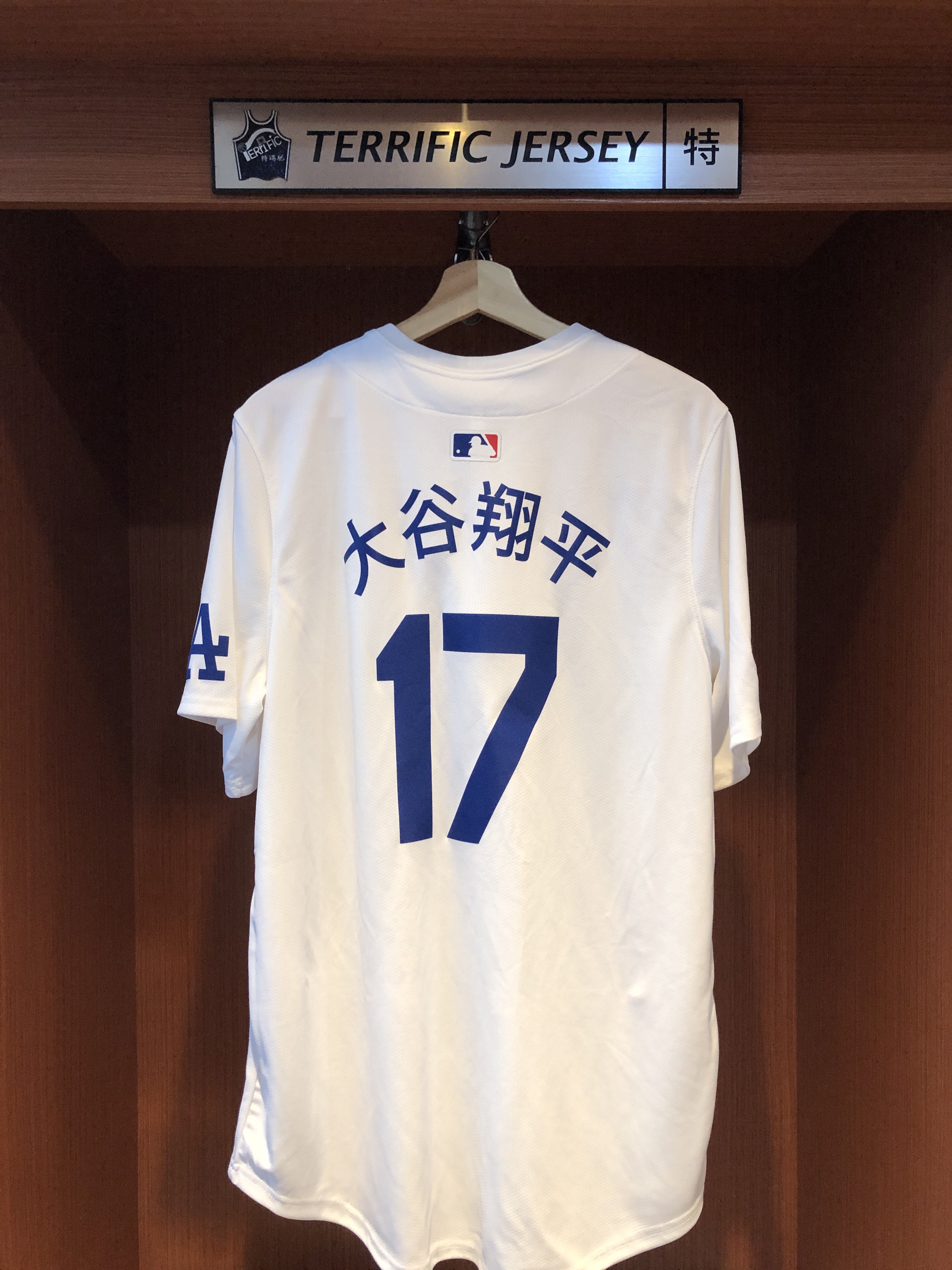 MLB球衣 Shohei Ohtani 洛杉磯道奇白 大谷翔平 漢字 冠軍臂章 Nike Limited Player Name Jersey 球迷版 熱轉印 全新