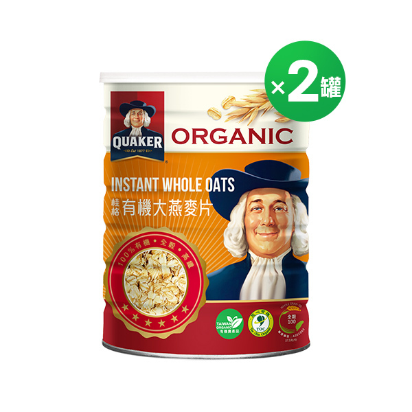 桂格 有機大燕麥片730gX2罐