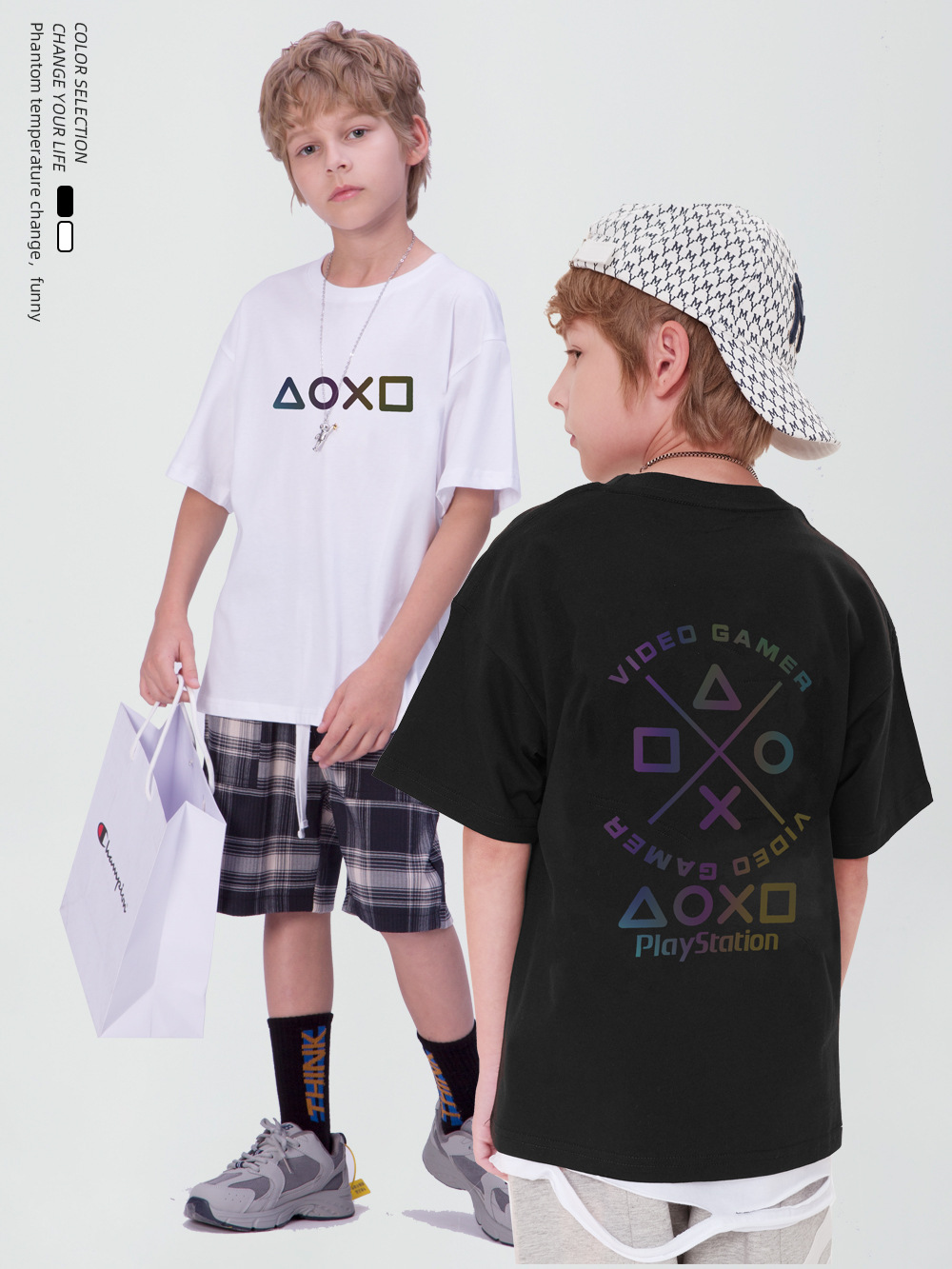 幻彩幾何印花圖案T