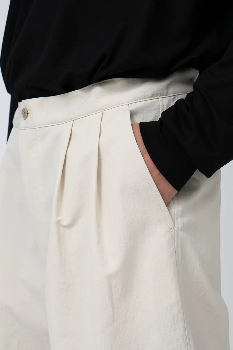 NANAMICA ALPHADRY DOUBLE PLEATS SHORTS