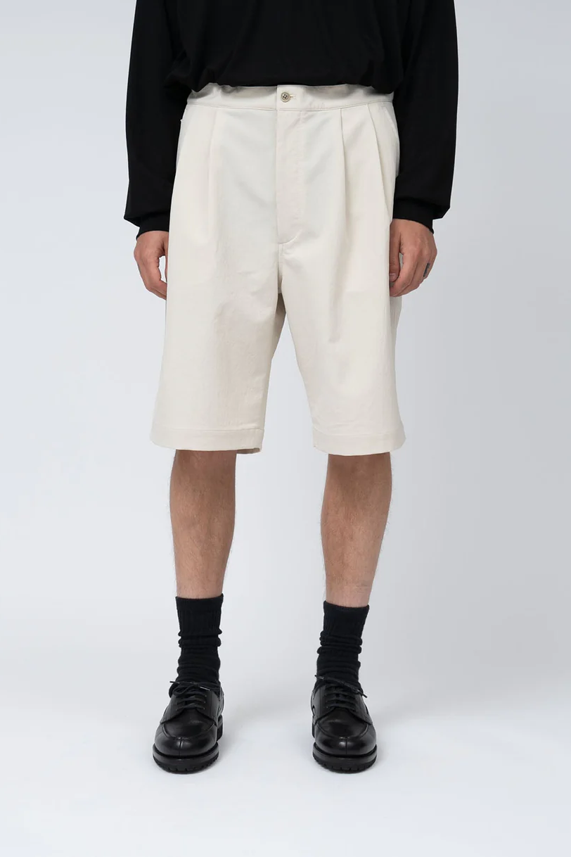 NANAMICA ALPHADRY DOUBLE PLEATS SHORTS