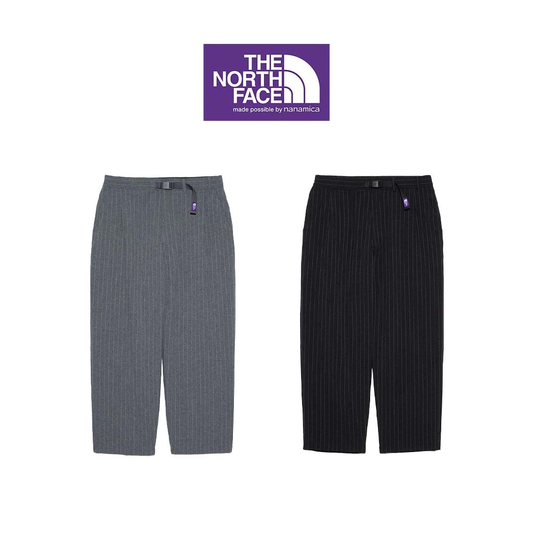 2025SS THE NORTH FACE PURPLE LABEL 紫標 Striped Field Pants 直紋 工作褲 長褲 上寬下窄 N25SC029