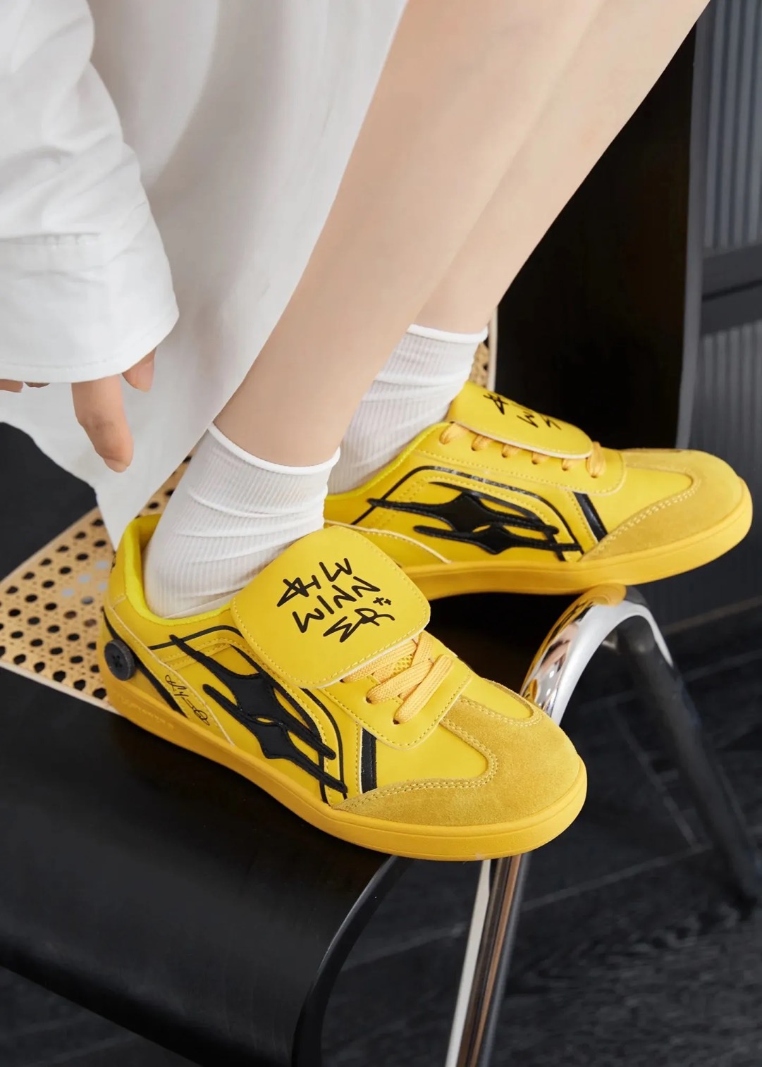 AC-8138 Killwinner 德訓鞋 黃色 鬼塚虎 明星同款