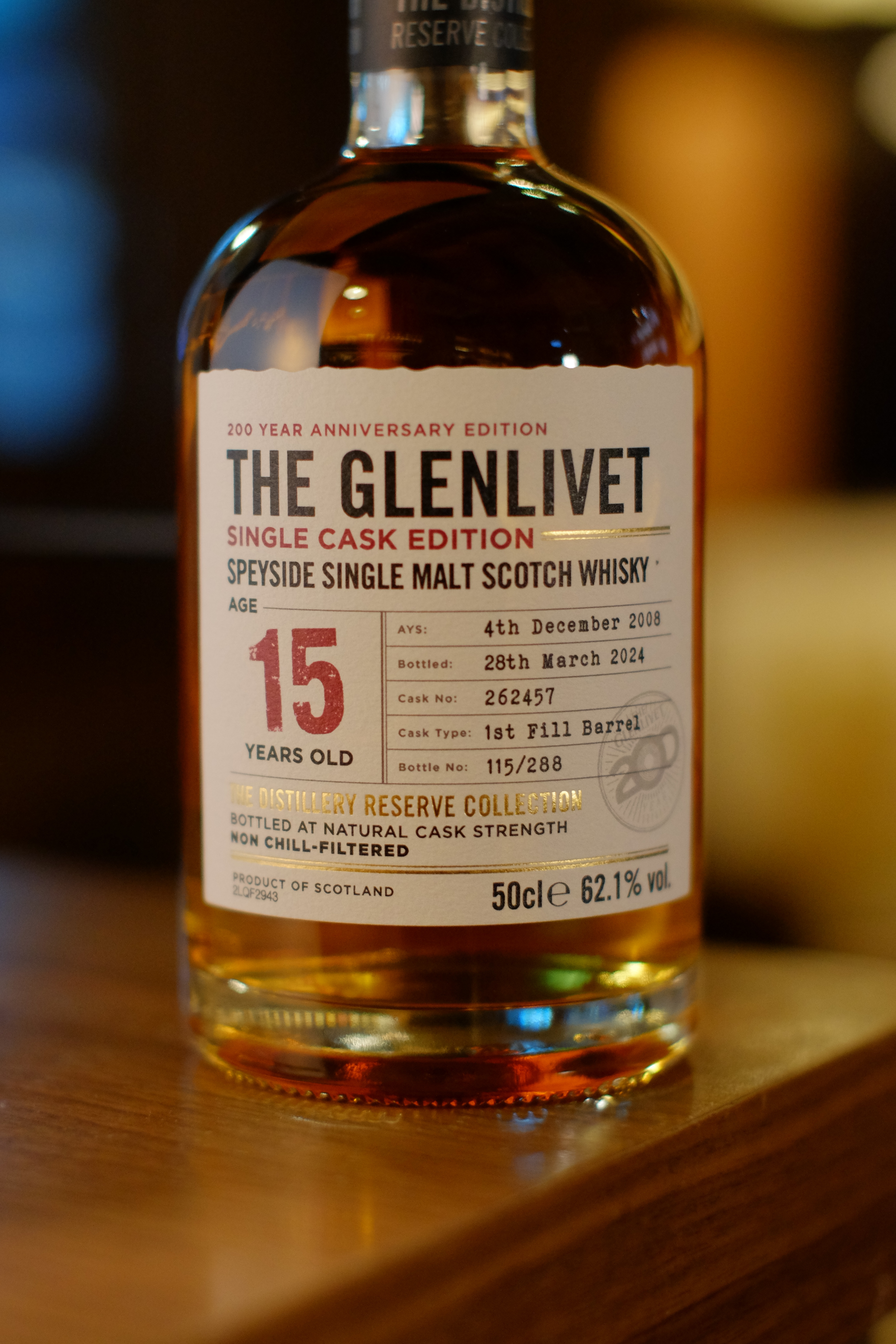 The Glenlivet 2008/2024 15YO #262457 62.1% - The Distil