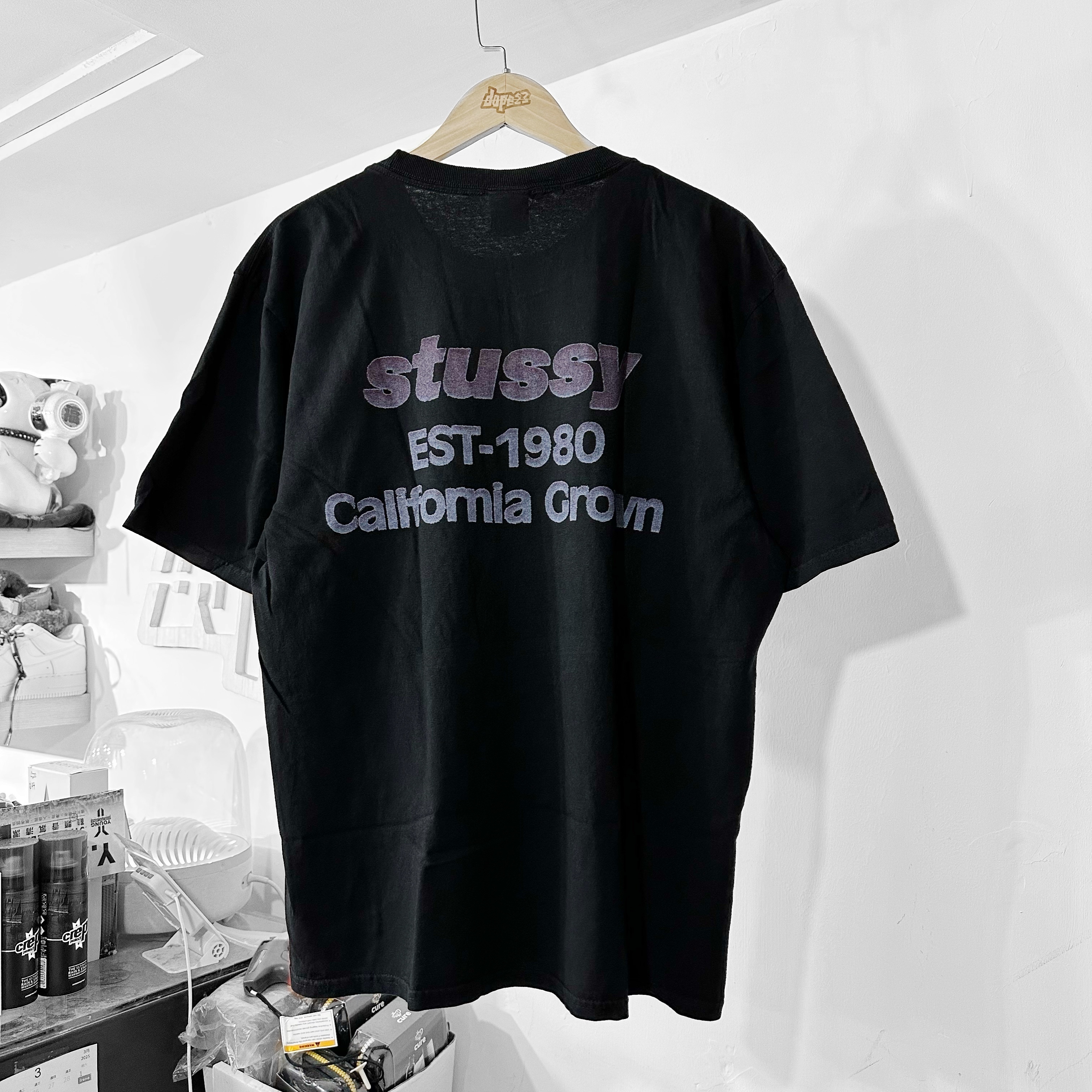 STÜSSY California Grown Pigment Dyed T-Shirt Black