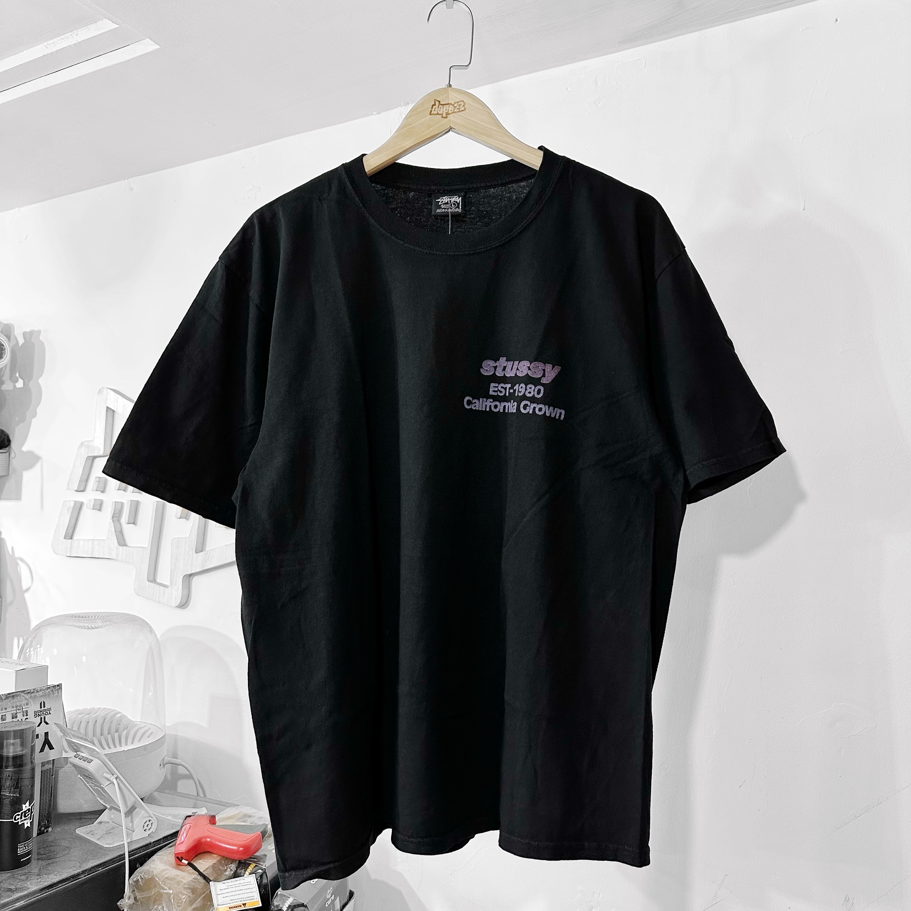 STÜSSY California Grown Pigment Dyed T-Shirt Black